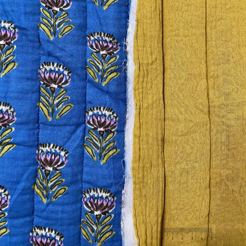 Double Gauze ESHA2 UNI / OCRE Blue / Ochre